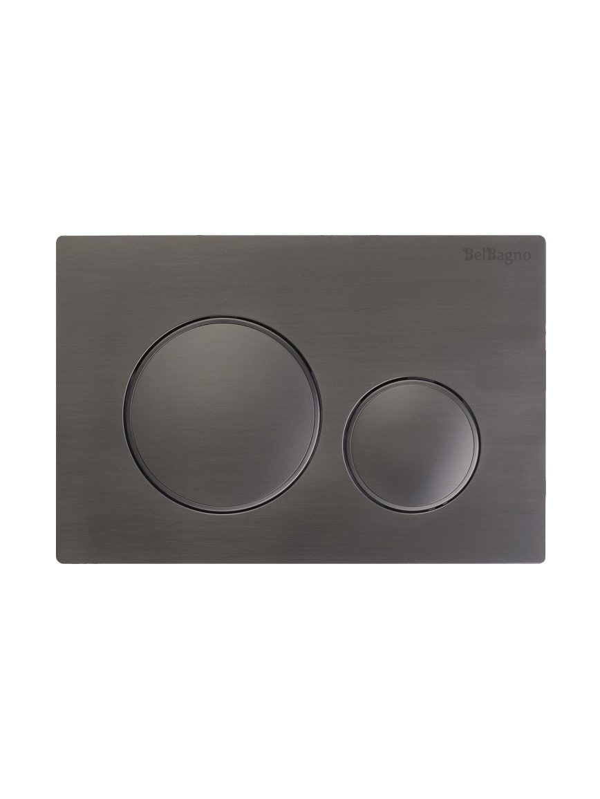 

Кнопка смыва для унитаза BelBagno BB-17C-GM пластик, цвет оружейная сталь