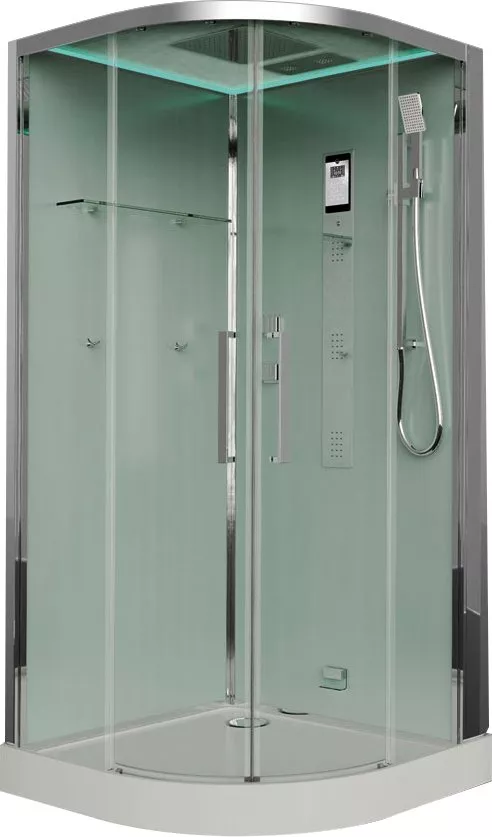 

Душевая кабина Timo Impl 100x100 хром, с хаммамом и гидромассажем
