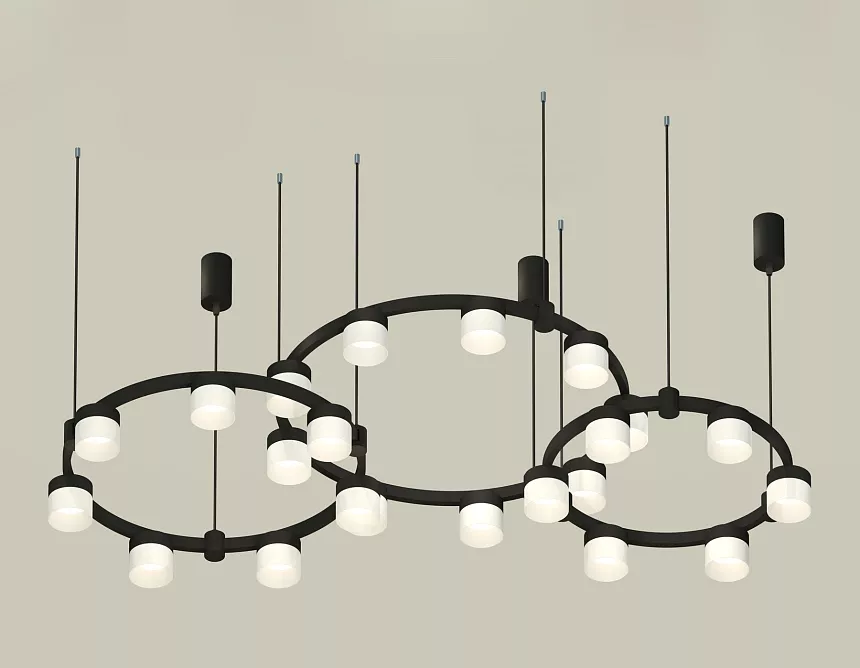 

Комплект подвесного светильника Ambrella Light Techno Ring XR92092210 (A9209x3, C9242, C9238, C9232, N8402)