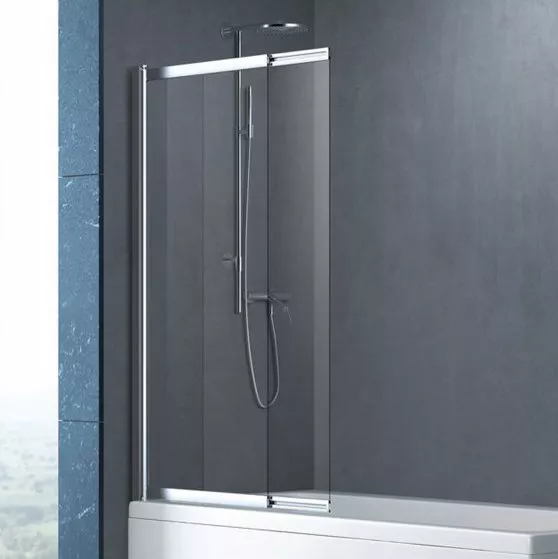 

Шторка на ванну Cezares Slider VF-11-90/150-C-Cr стекло прозрачное
