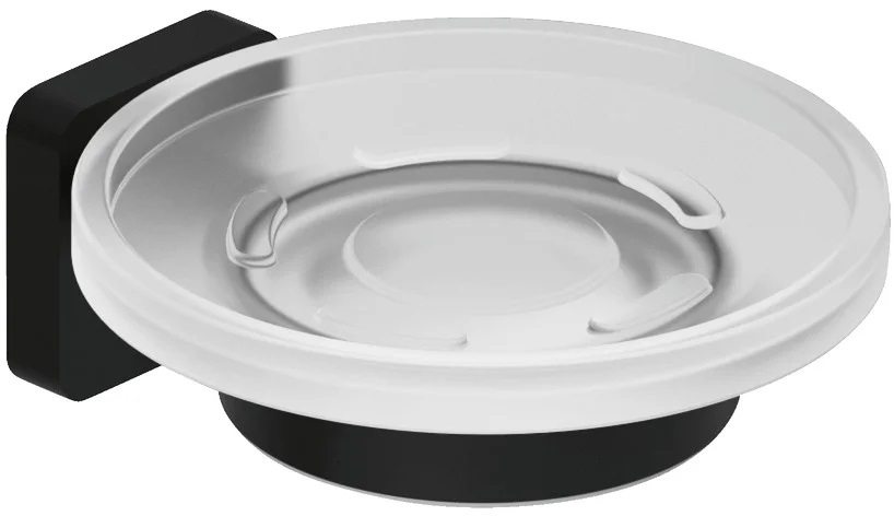 Мыльница Kludi Vela S 2598539 настенная стеклянная матовая черная 3406₽