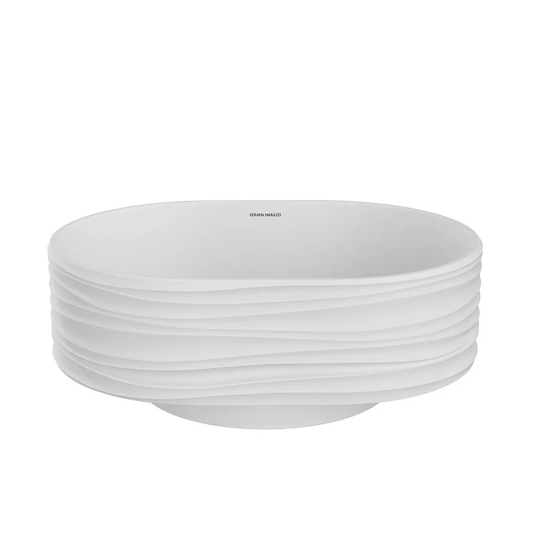 

Накладная раковина KERAMA MARAZZI Sabbia 50 белая матовая
