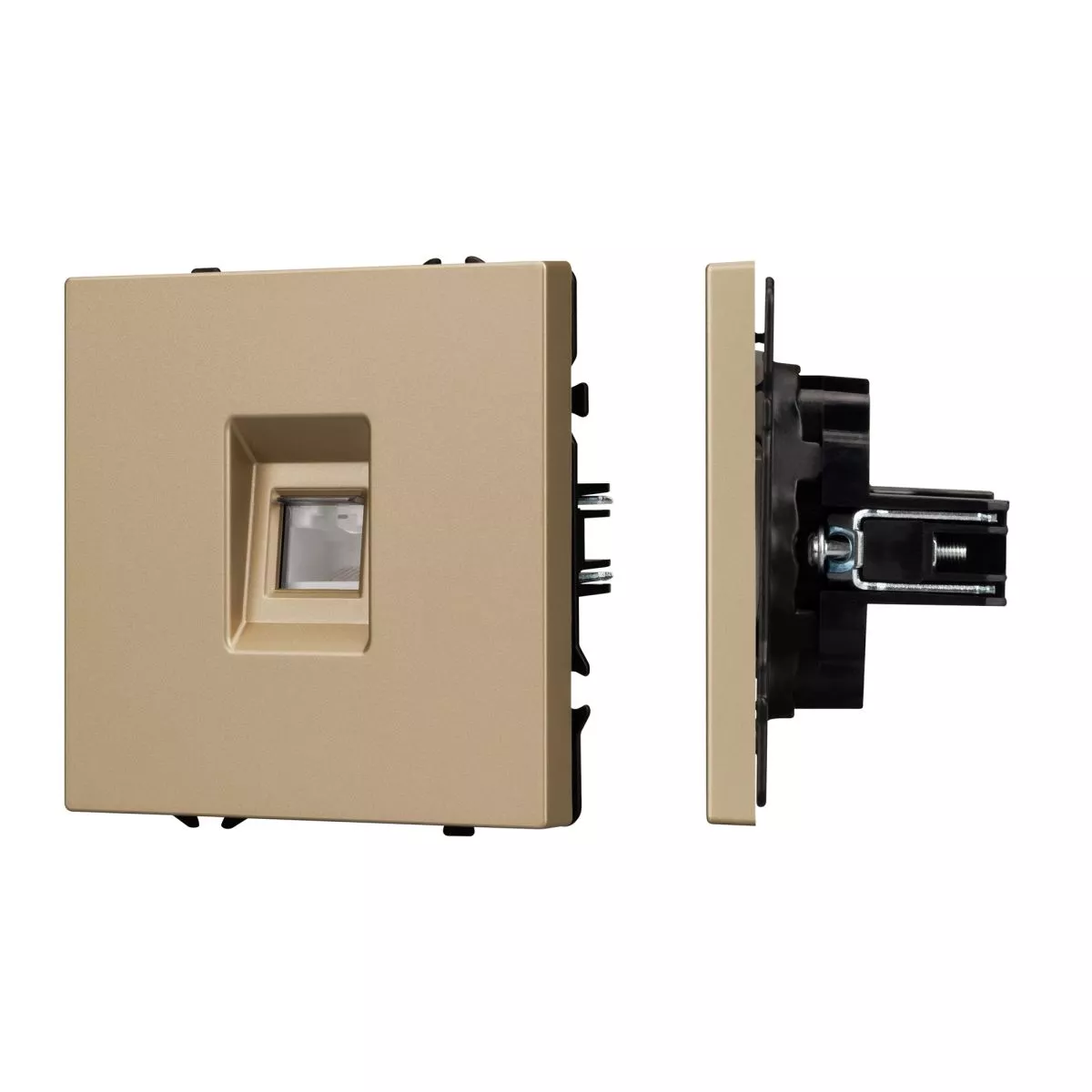 

Механизм компьютерной розеткиArlight SCT-NOBE-MPC1-SFPL-GD (RJ-45, CAT6) 054306