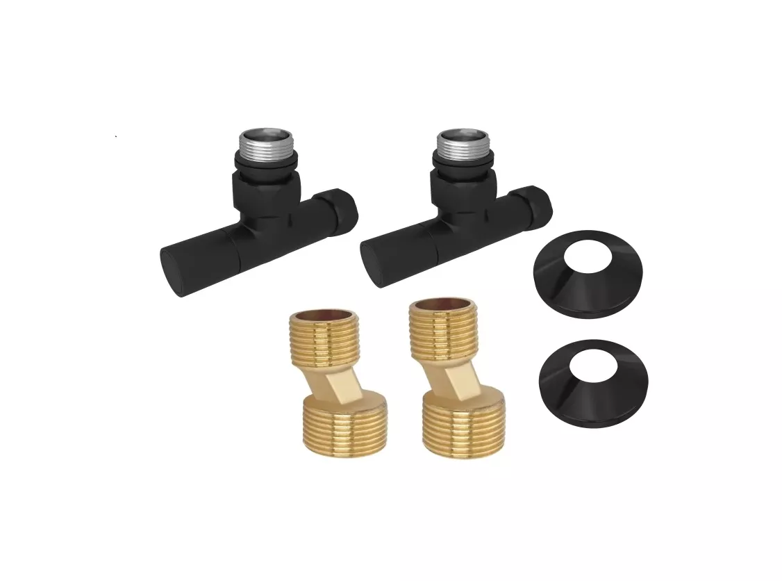 

Монтажный набор AQUATEK круглый вентиль, черный муар