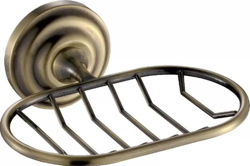 

Мыльница-решетка овал подвесная Fixsen Retro бронза, античная латунь