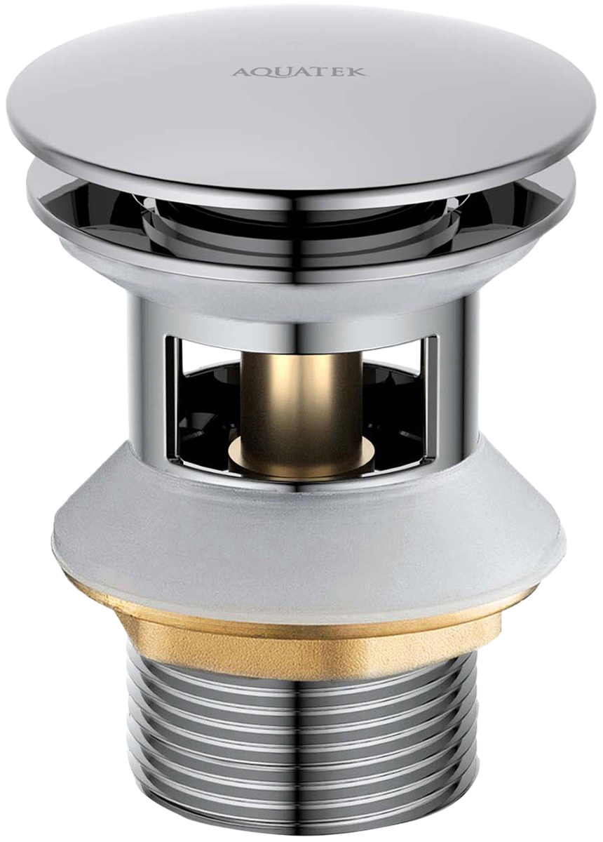 

Донный клапан для раковины AQUATEK AQ6002CR с переливом, хром