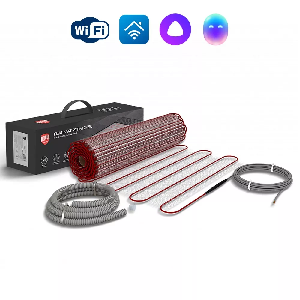 

Комплект теплого пола Royal Thermo Flat Mat RTFM 2-150-0,5