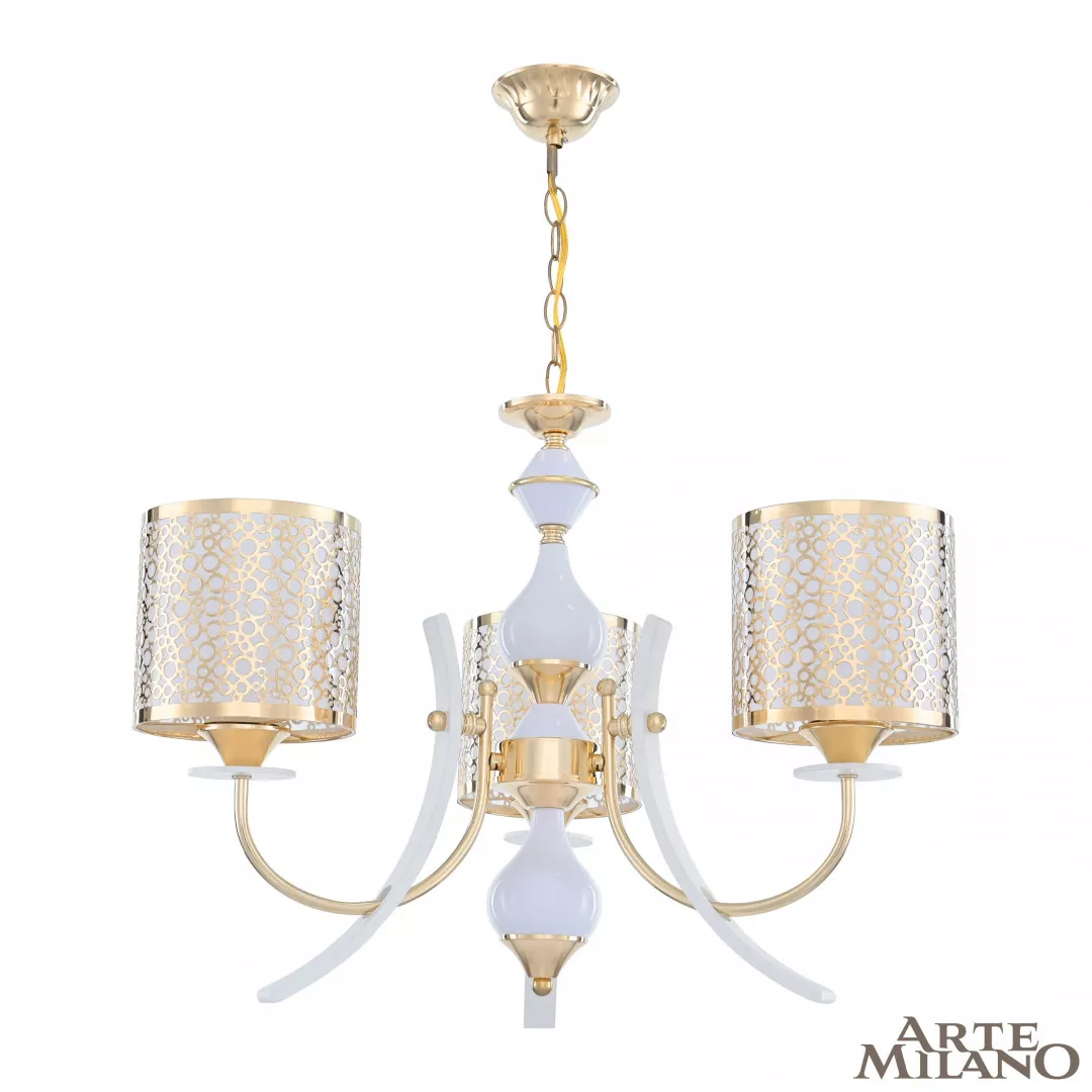 

Подвесная люстра Arte Milano Florentia-6067 306067/3 Wh/Gd
