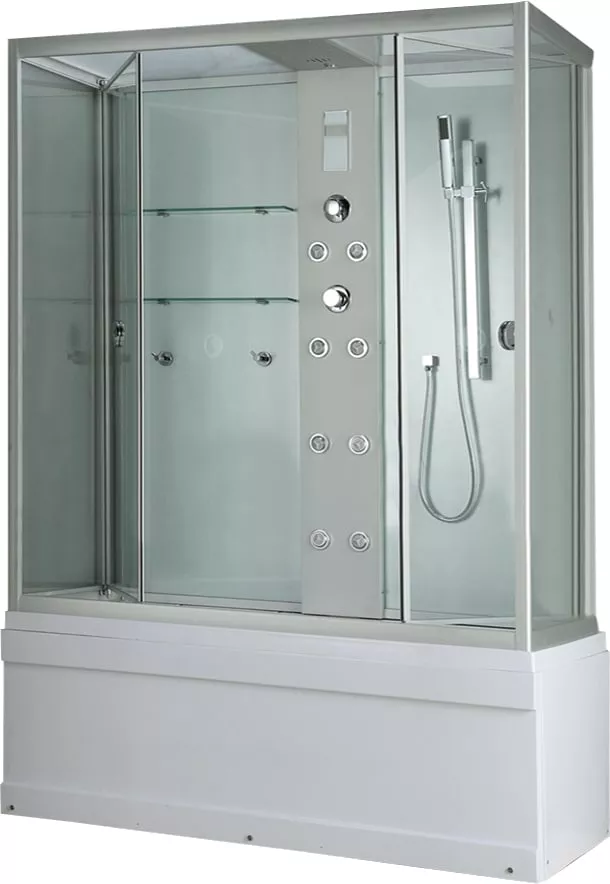 

Душевой бокс Timo Lux 168x90 хром, с гидромассажем