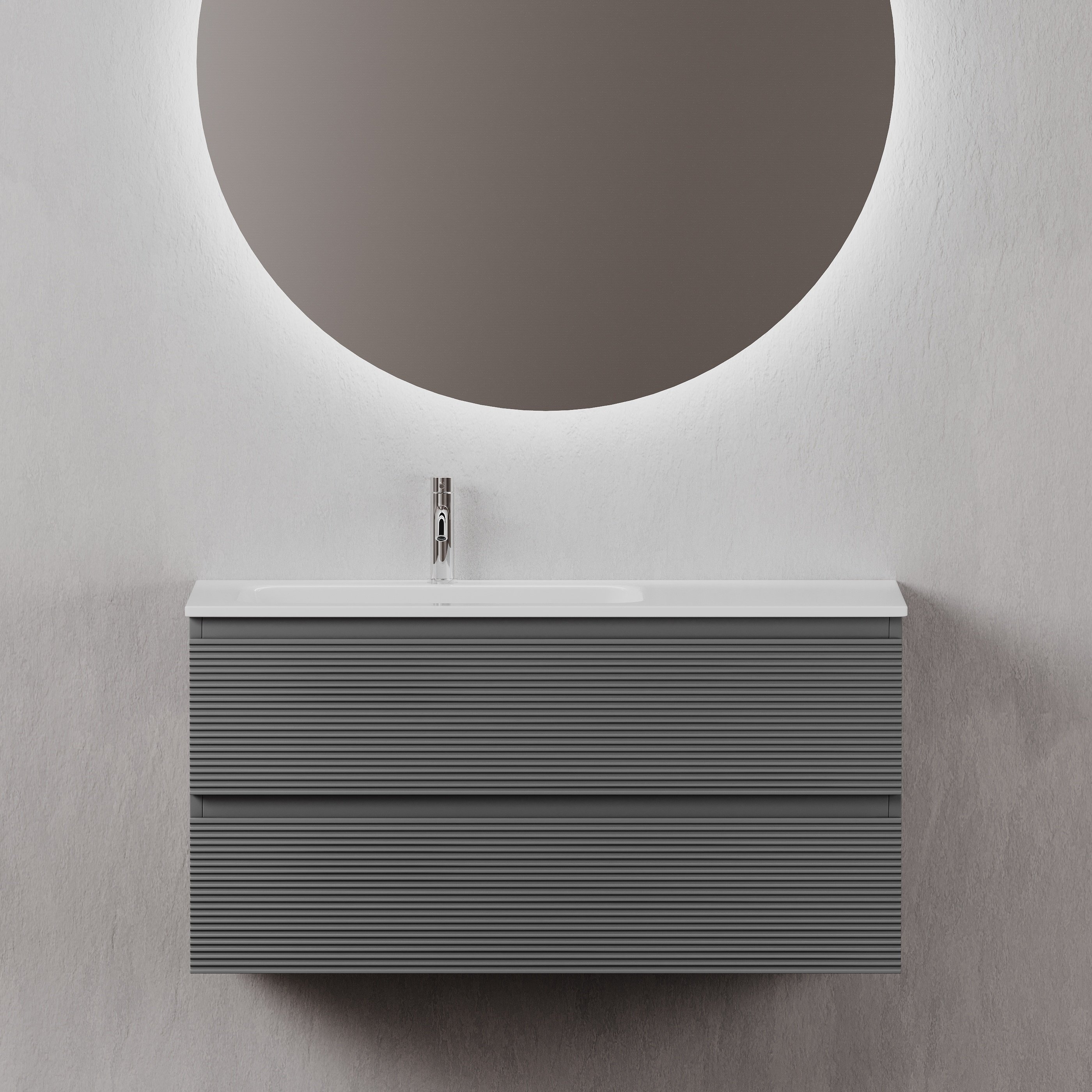 

Тумба под раковину без столешницы Sancos Folk 100 L grey soft