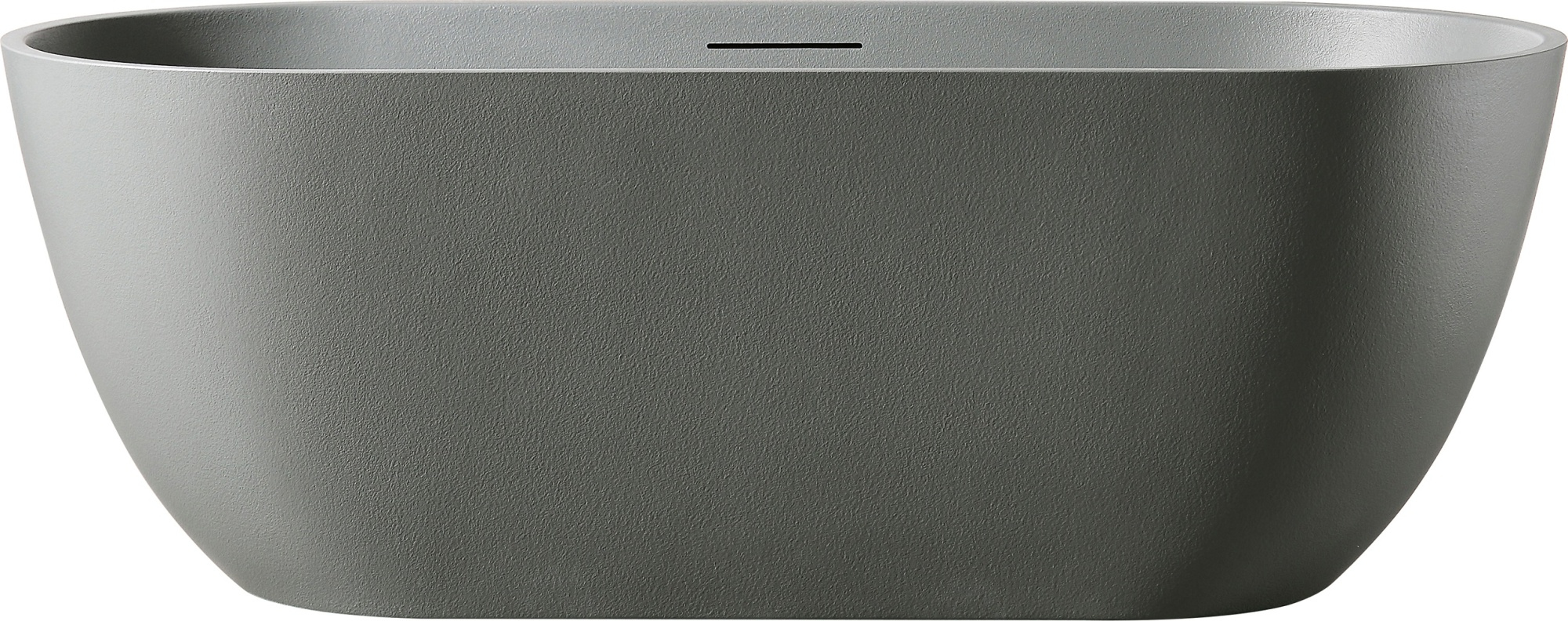 Ванна из искусственного камня AltroBagno Bruna 090204 170x75 см отдельностоящая овальная на ножках с донным клапаном с подголовником 202800₽