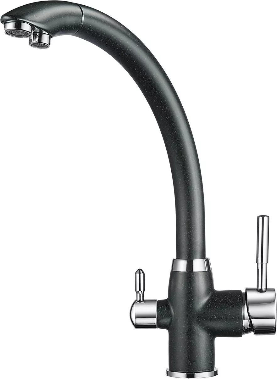 

Смеситель Granula GR-2167 шварц для кухонной мойки