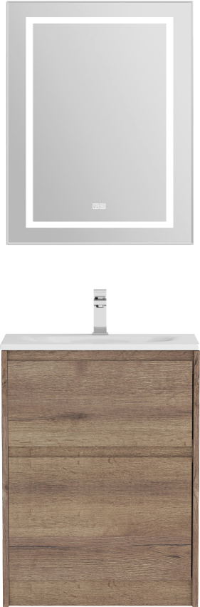 

Мебель для ванной комнаты BelBagno Kraft 39 60 напольная, rovere tabacco, раковина BB-8099-3-60