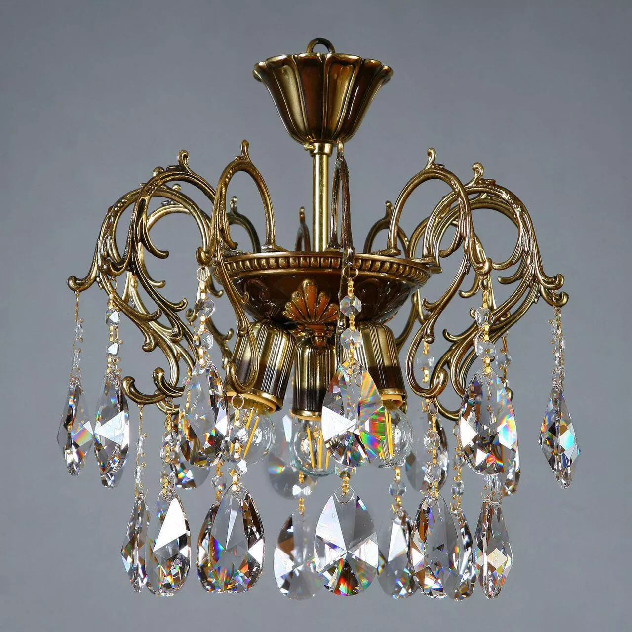 

Потолочная люстра Ambiente Alicante 8888/3 PL PB Tear Drop