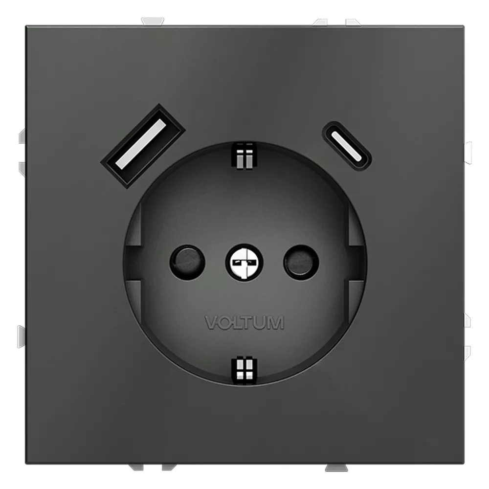 

Розетка с USB, A+C Voltum S70 VLS040506