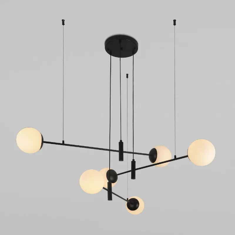 

Подвесная люстра Eurosvet Planet 70146/6 черный Smart a062030