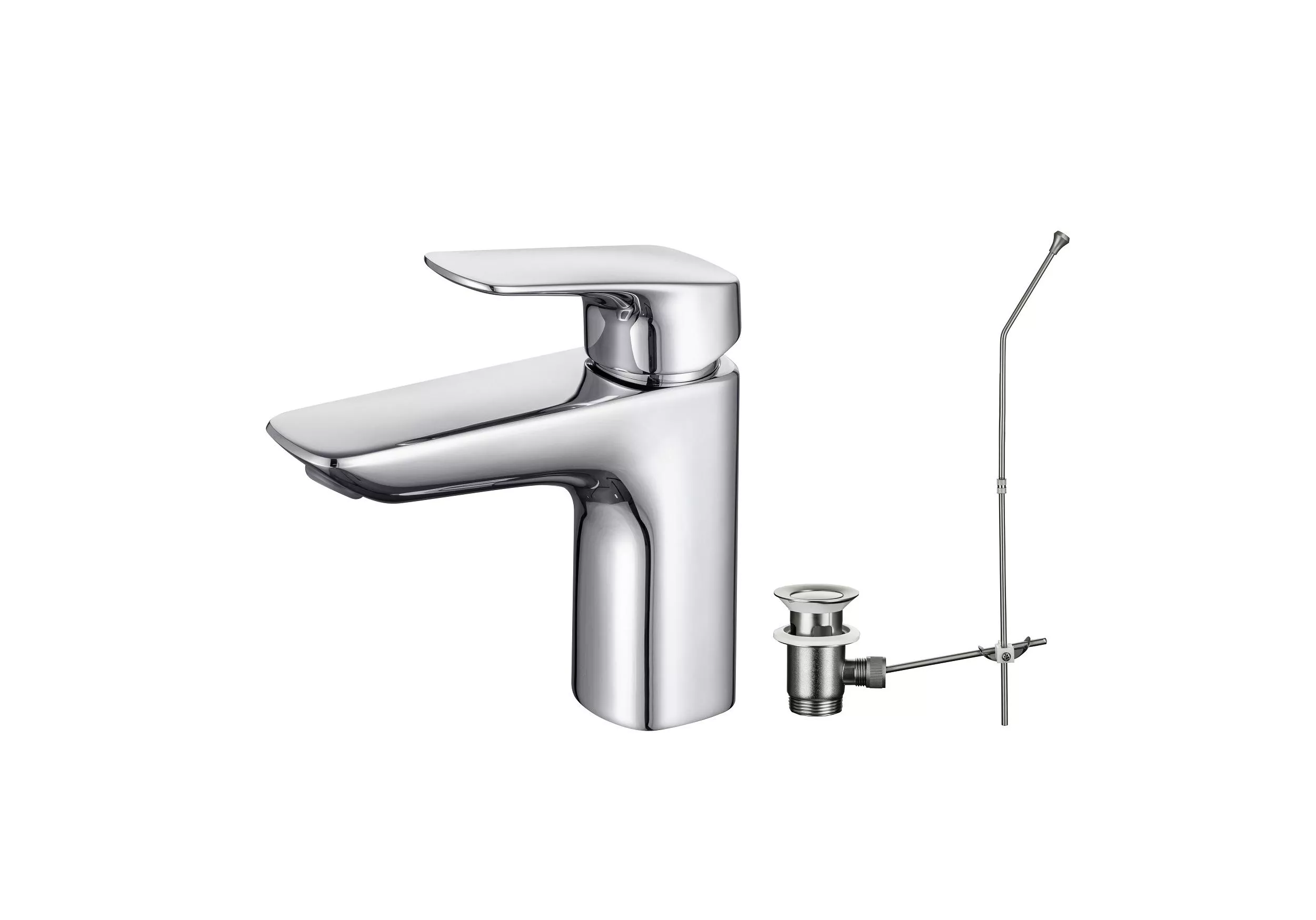 

Смеситель для раковины AQUATEK ВЕГА 97, с донным клапаном, AQ1011CR