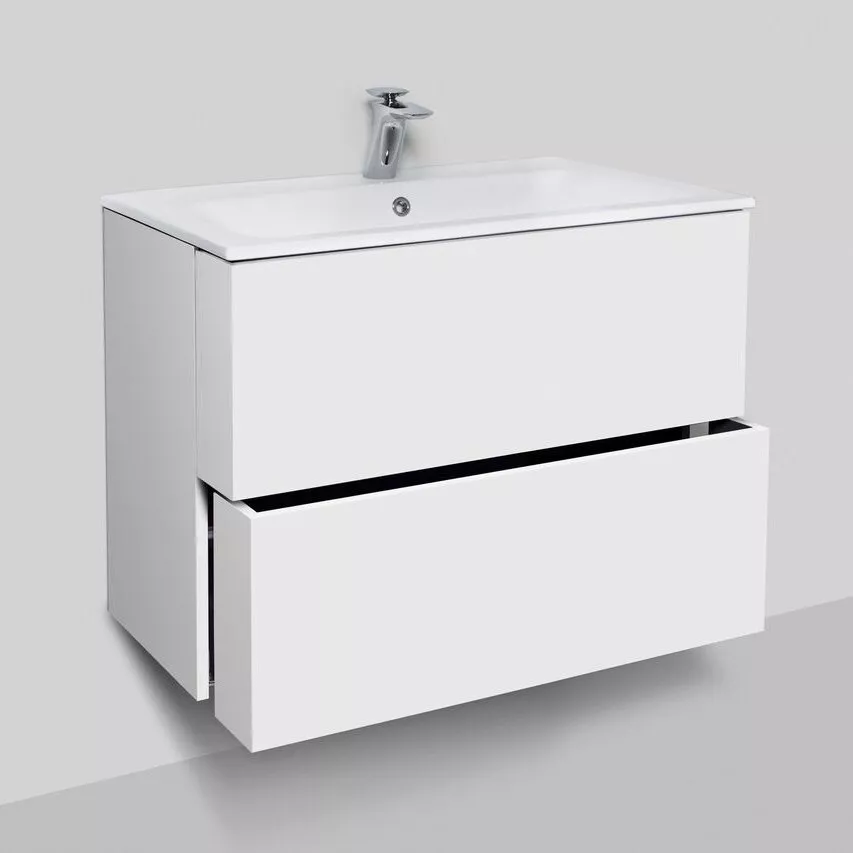 

Тумба с раковиной Am.Pm Spirit V2.0 80 белый глянец