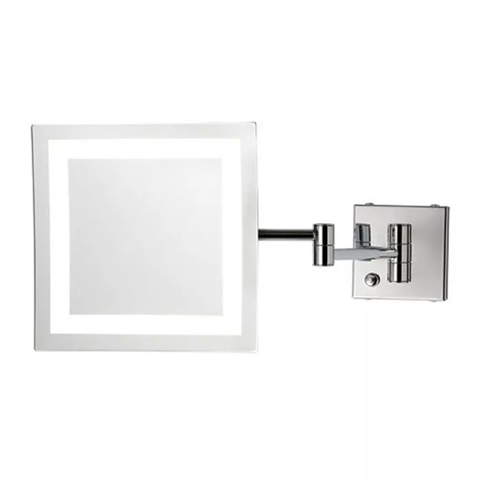 

BERTOCCI FAMIGLIA Косметическое настенное зеркало с LED-подсветкой и выключателем, 3-х кратное увеличение, цвет хром