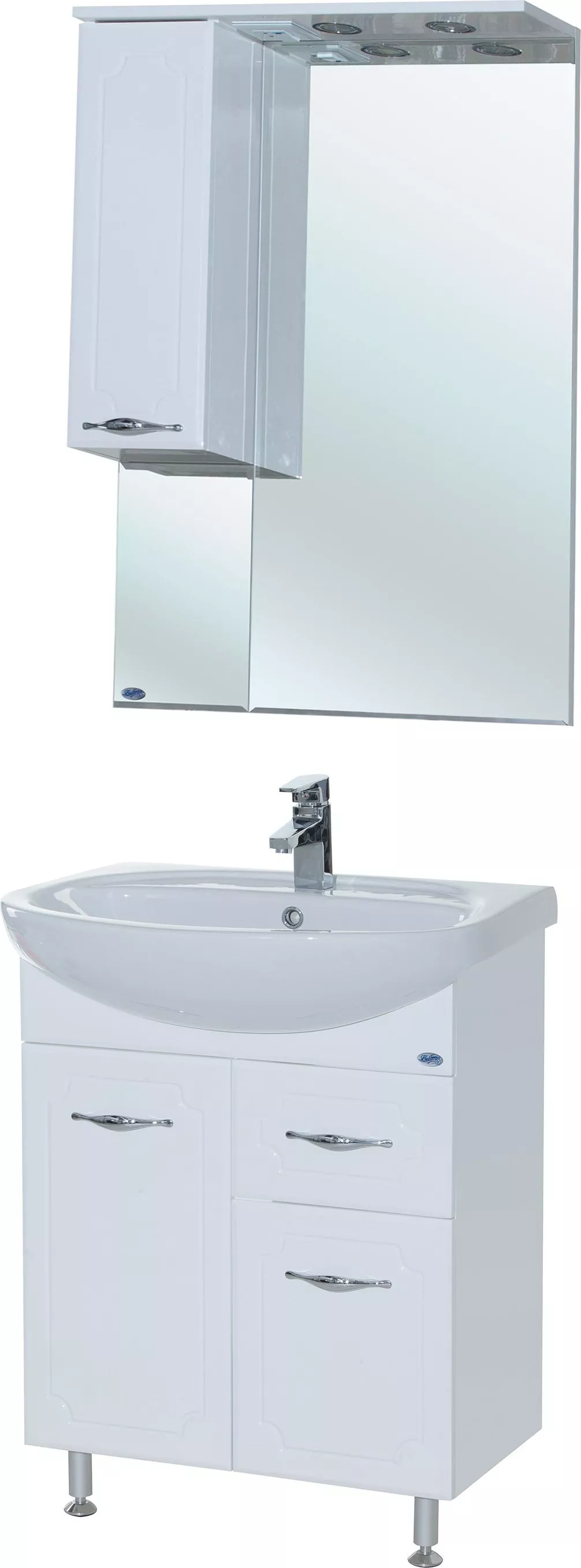 Мебель для ванной Bellezza Стелла 65 1 ящик белая, размер 66, цвет белый - фото 1