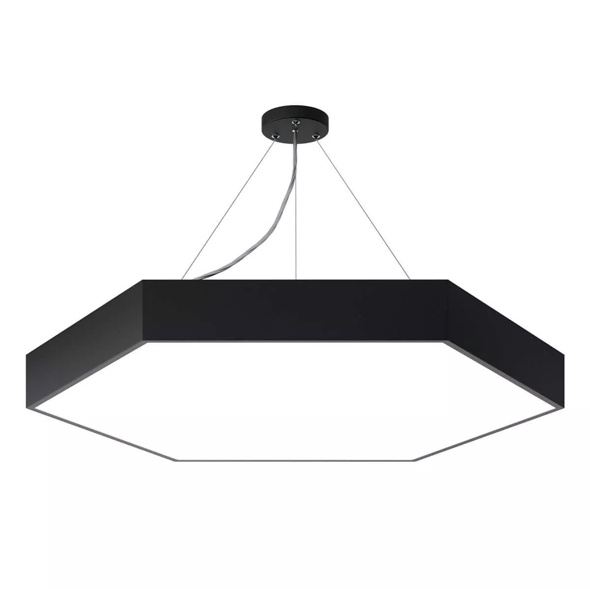 

Подвесной светодиодный cветильник Geometria ЭРА Hexagon SPO-122-B-40K-066 66Вт 4000К черный Б0050553