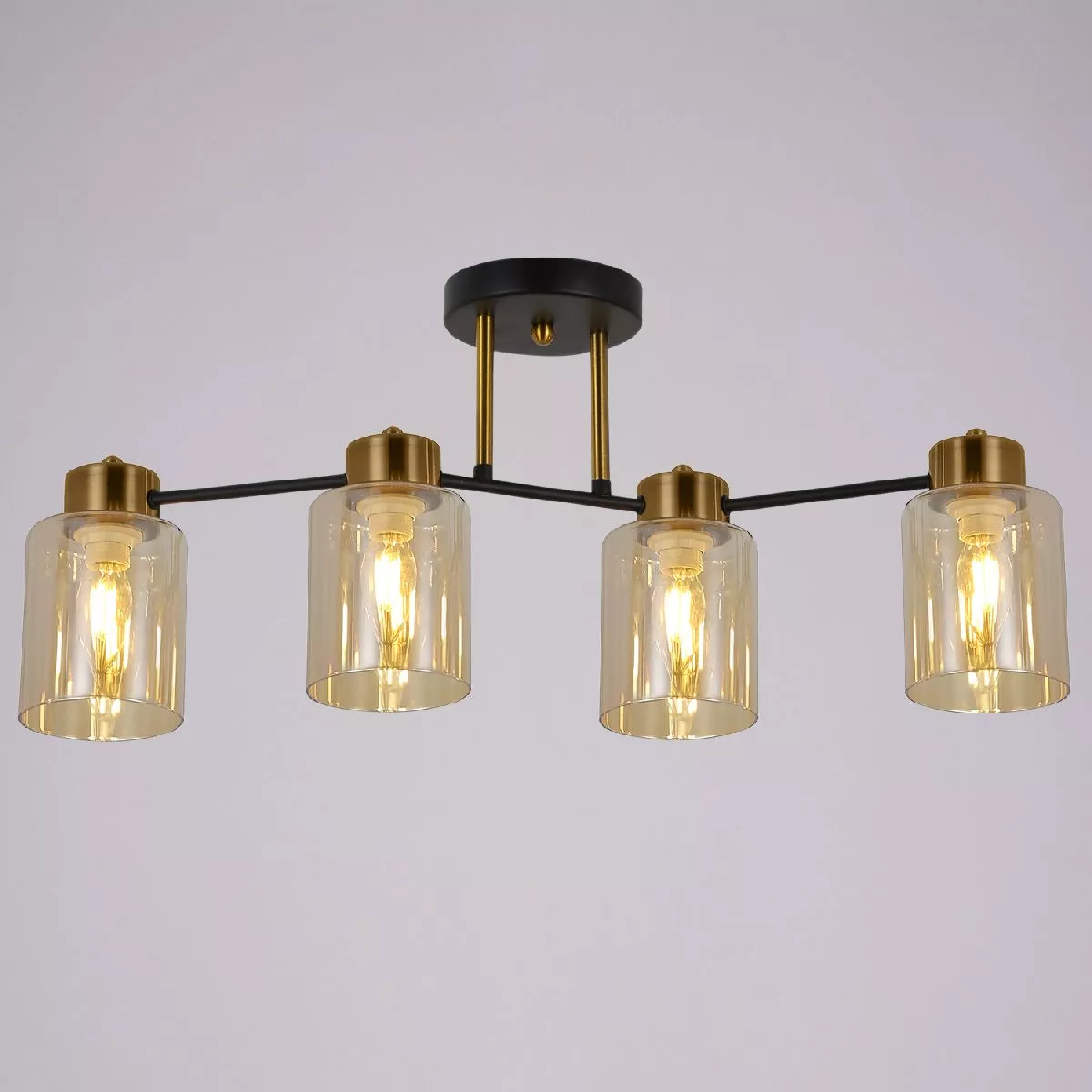 

Потолочная люстра Illumico IL6111-4COU-79 BK GD Qui