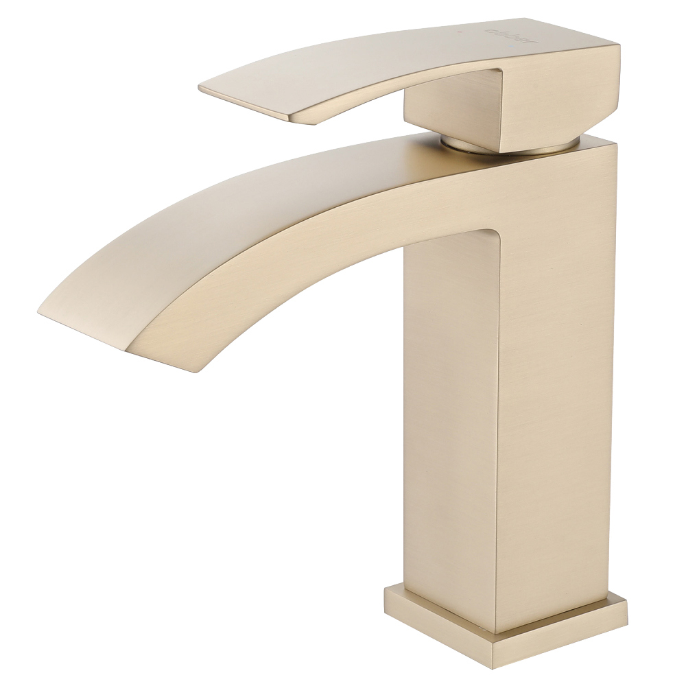 

Смеситель для раковины Abber Wasserfall AF8610G матовое золото