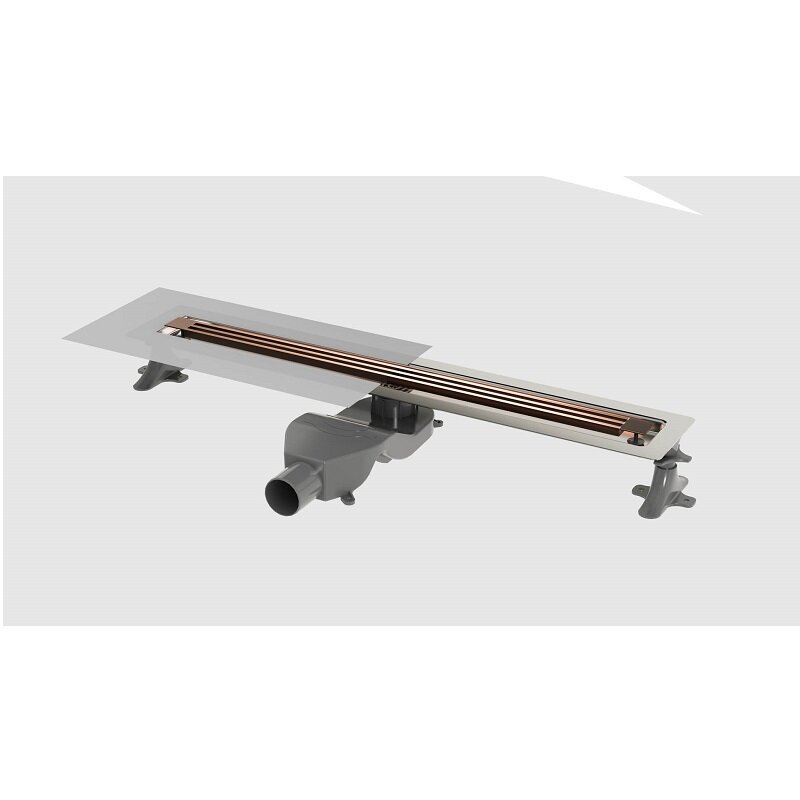 Душевой лоток B&T INFINITY 80см, нерж.сталь COPPER BRUSHED DT 080 71 20 S11