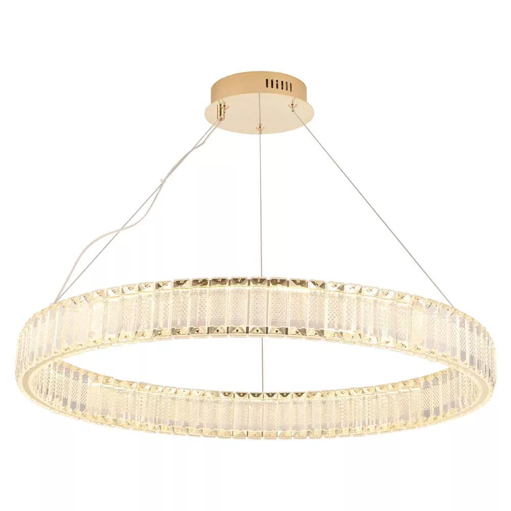 

Подвесной светодиодный светильник Crystal Lux Musika SP70W Led Gold