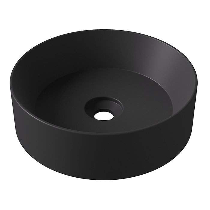 

Alice Раковина SPY Round Ø40хВ12, накладная, без отверстия под смеситель, чёрный матовый