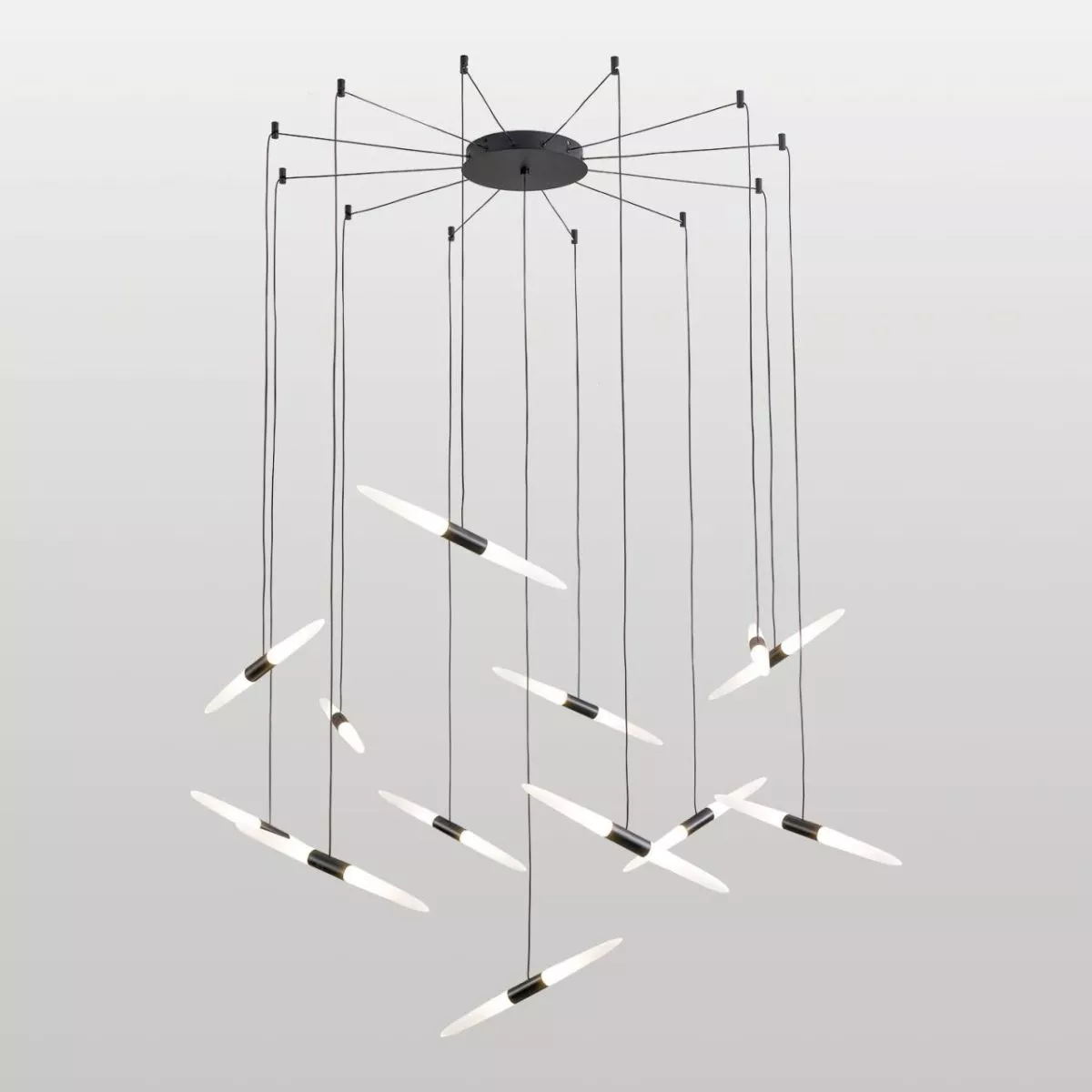 Каскадные люстры  Santehnika Room Каскадная люстра Lussole Hopkins LSP-7397