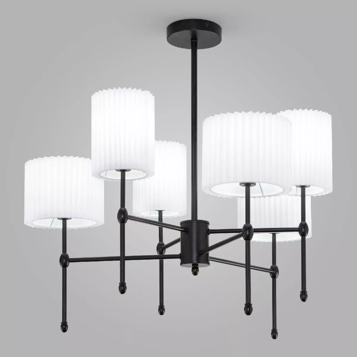 

Люстра на штанге Eurosvet Notturno 60162/6 черный Smart a065662