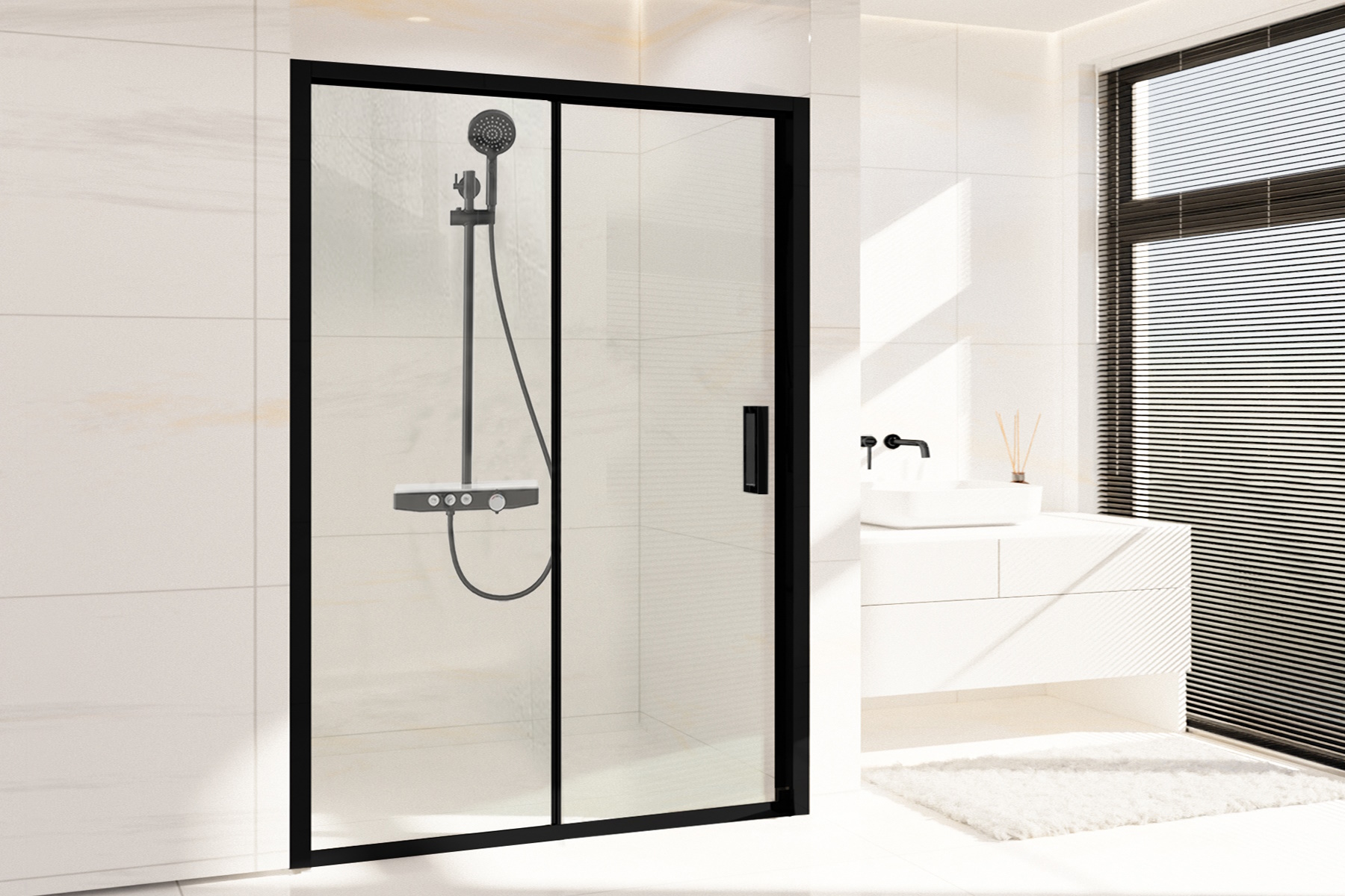 

Душевая дверь ACCORD RB HS-T-BL 165x200 (прозрачное)