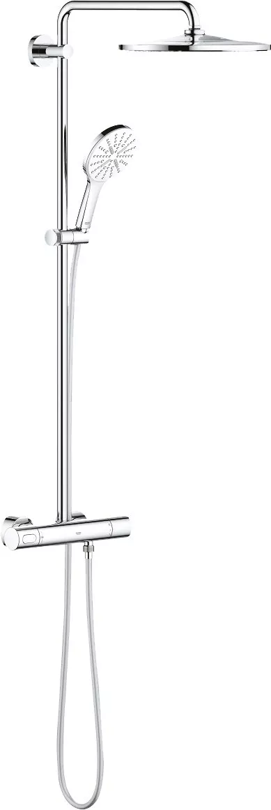 

Душевая стойка Grohe Rainshower SmartActive 310 с термостатом, белая луна 26648LS0
