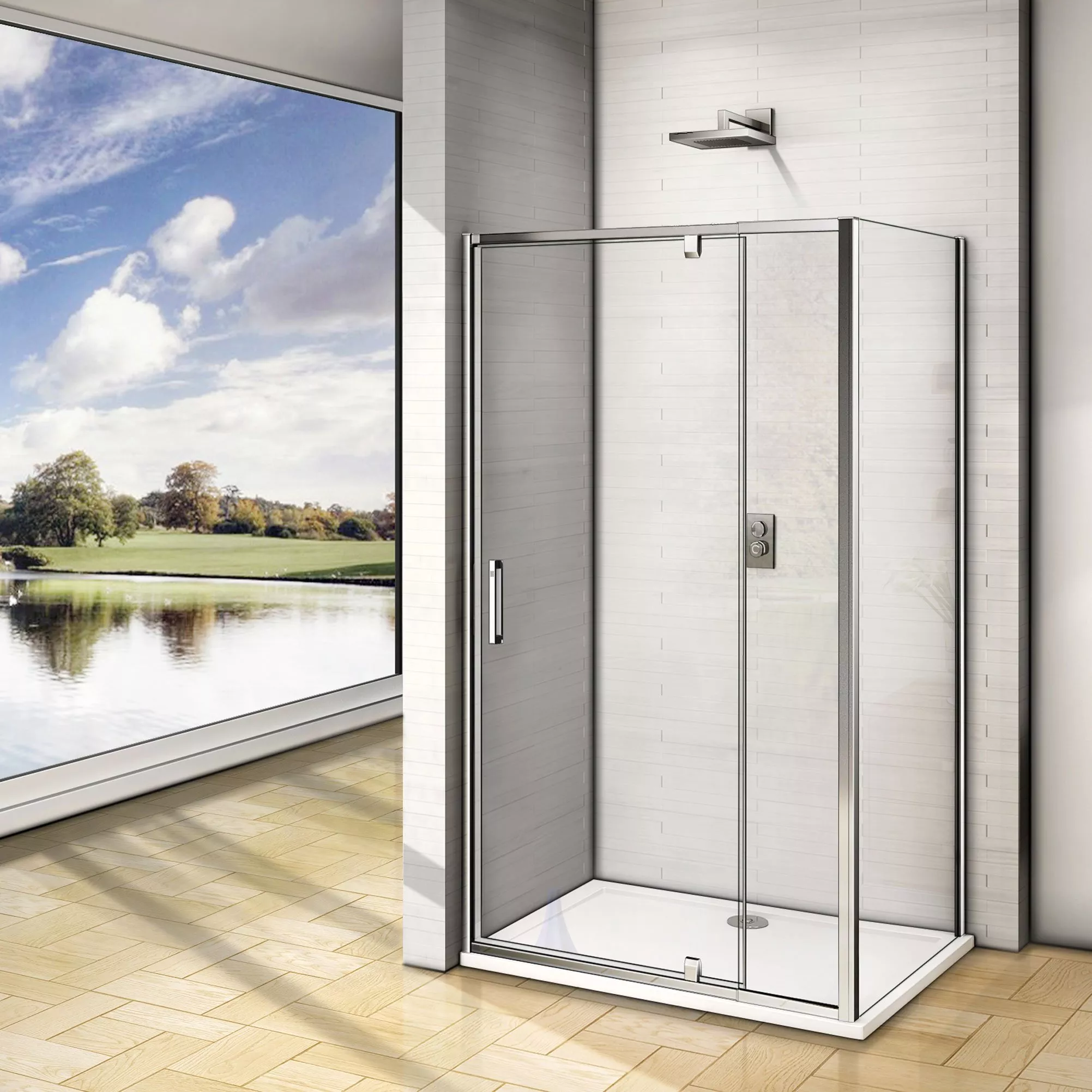

Душевой уголок Good Door Orion WTW-PD+SP-C-CH 110x90