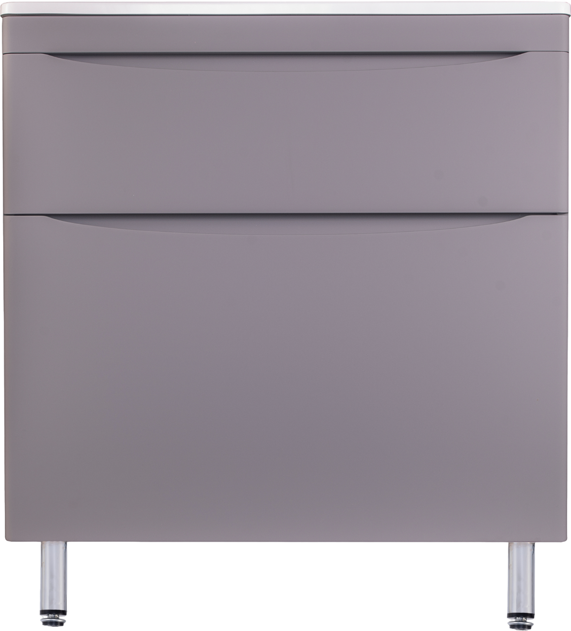 

Тумба с раковиной Style Line Бергамо Мини 80 Люкс Plus напольная, антискрейтч серая