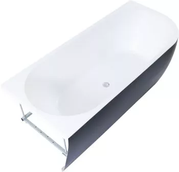 

Ванна FAMILY ELEGANT A 1800х800 мм акрил.,слив-перелив, Белый мат./черный–мат. Black matte (293077)