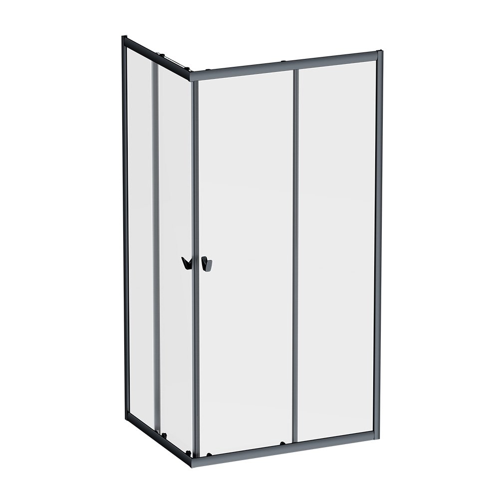 

Душевой уголок AM.PM Sunny W87G-403-10080-BT 100x80 см, черный матовый