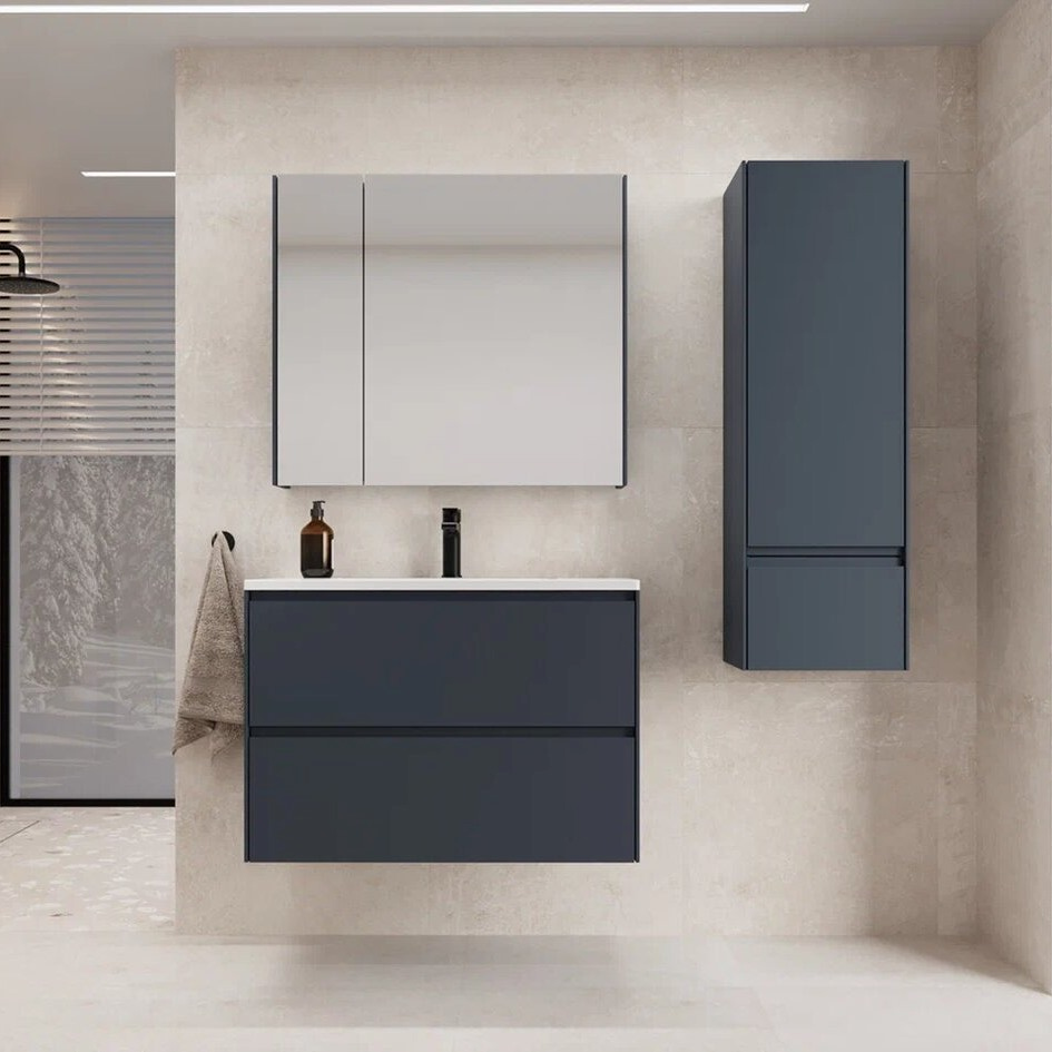 

Мебель для ванной комнаты Style Line Лима 80 см подвесная LINE 80 2 ящика PLUS Белый Матовый ЭМАЛЬ