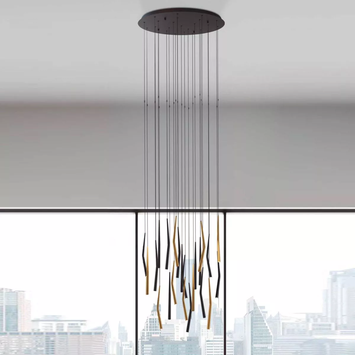 

Подвесная люстра Mantra Boomerang 9377+9240 (24L)