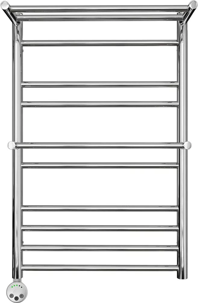

Полотенцесушитель электрический Lemark Pramen П10 500x800 с полкой Хром