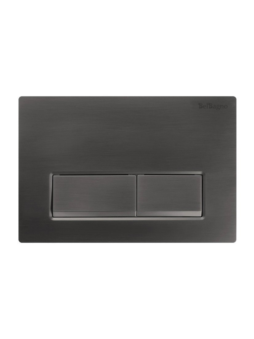 

Кнопка смыва для унитаза BelBagno BB-15R-GM пластик, цвет оружейная сталь