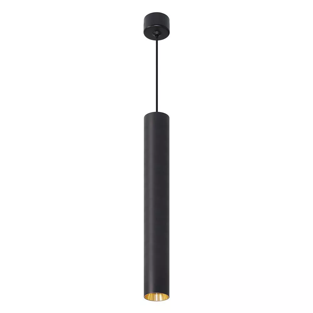 

Светильник потолочный Feron ML1018 Barrel levitation на подвесе MR11 35W 230V, черный + золото 40*250 51387