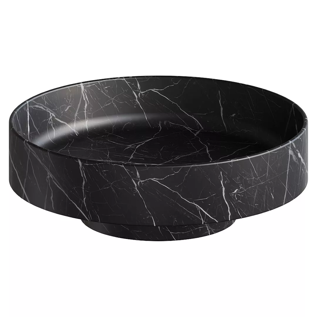 

Раковина накладная Corian 400*130 Nero Marquina