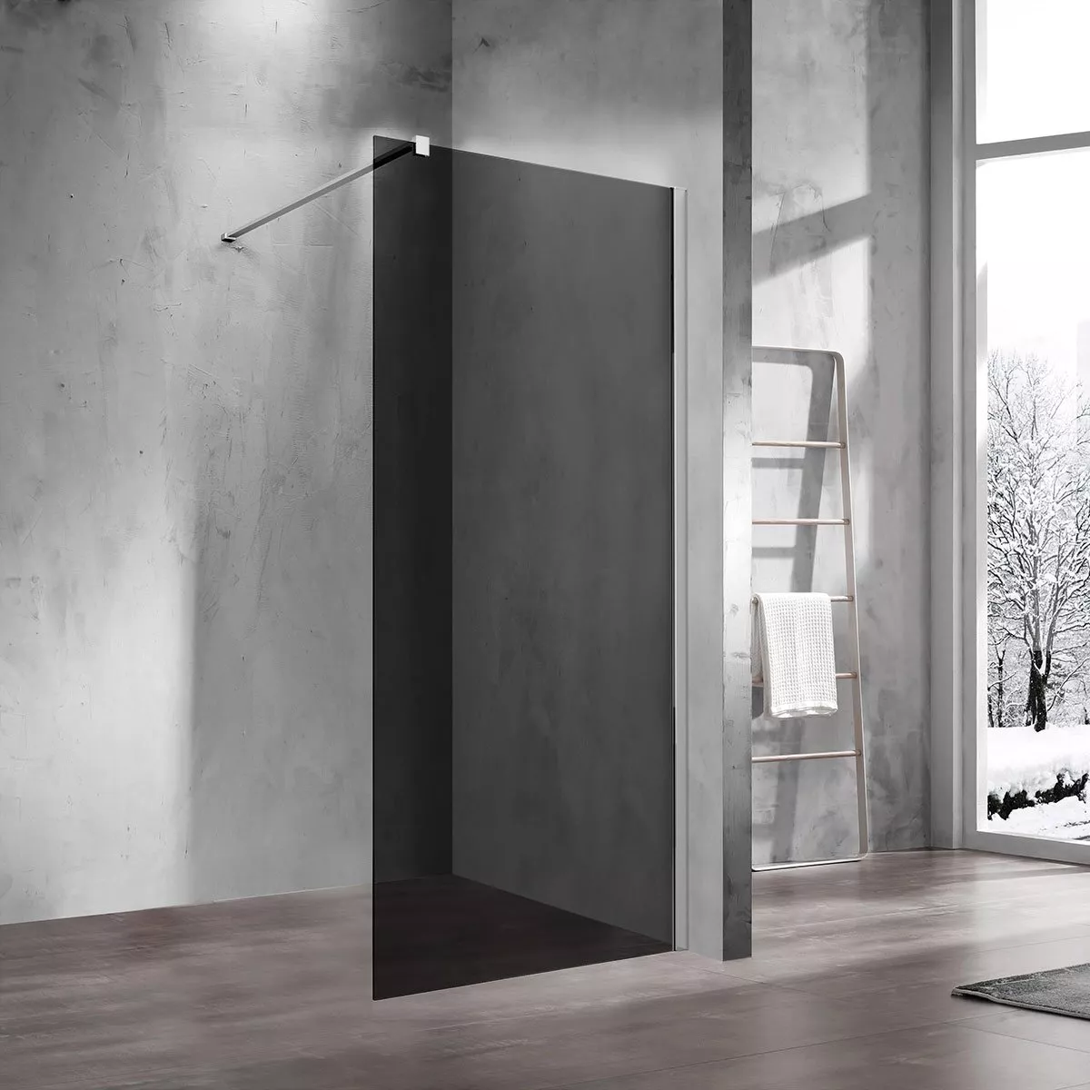 

Душевая перегородка Vincea Walk-in VSW-1H900CG 90 см, профиль хром, стекло тонированное
