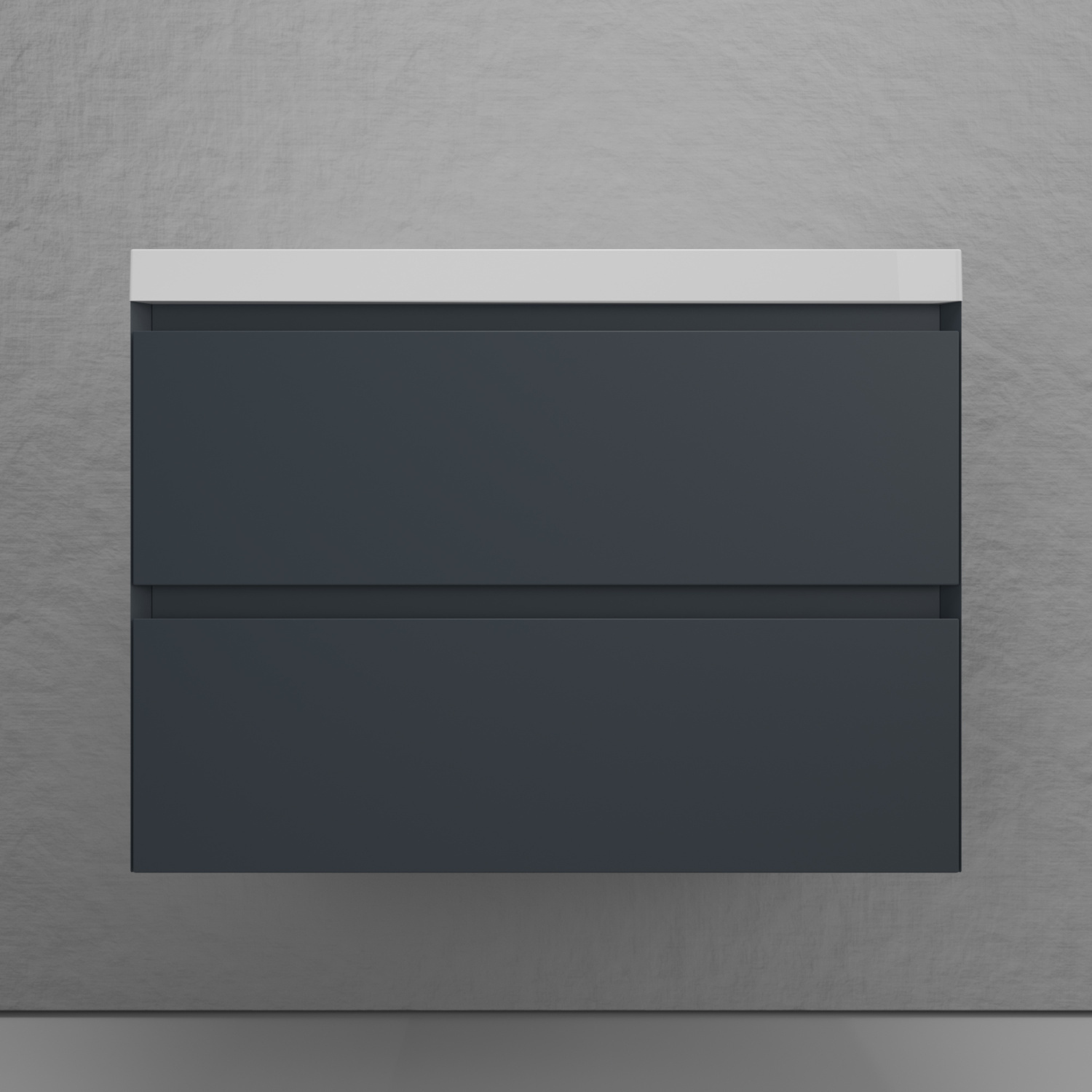 

Тумба с раковиной Style Line Манхэттен 80 подвесная, графит, раковина Florentina Астория 80 белая