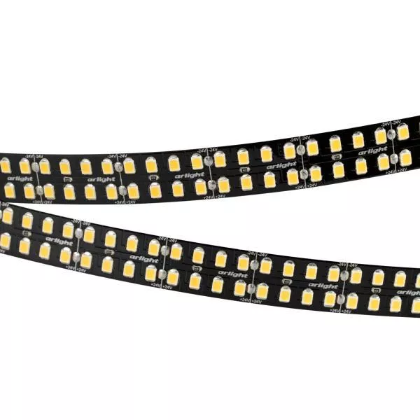 

Светодиодная лента Arlight 24W/m 320LED/m 2835SMD теплый белый 5M 032611