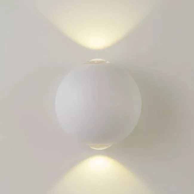 

Уличный настенный светильник AM Group AM304-2X3 W WH 4000K