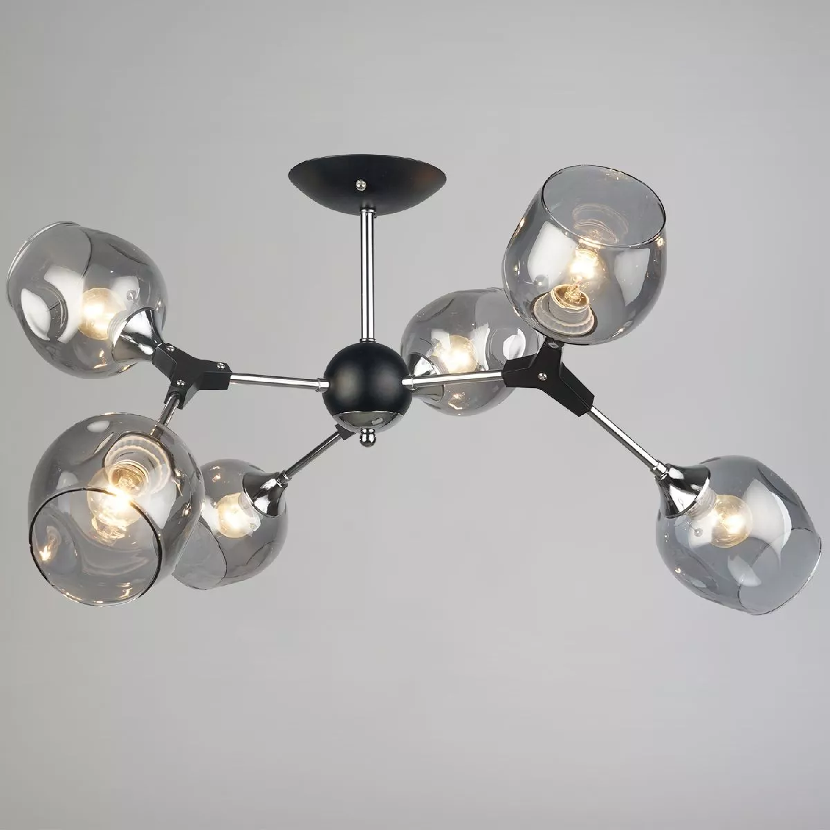 

Люстра на штанге Reluce 04210-0.3-06 BK+CR