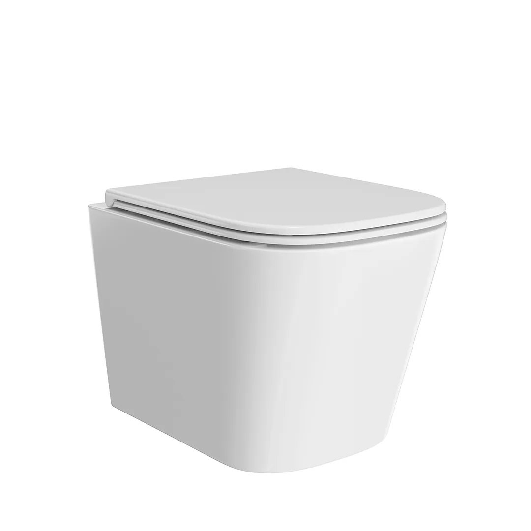 

Унитаз подвесной KERAMA MARAZZI Cubo CU.wc.02 безободковый, с микролифтом